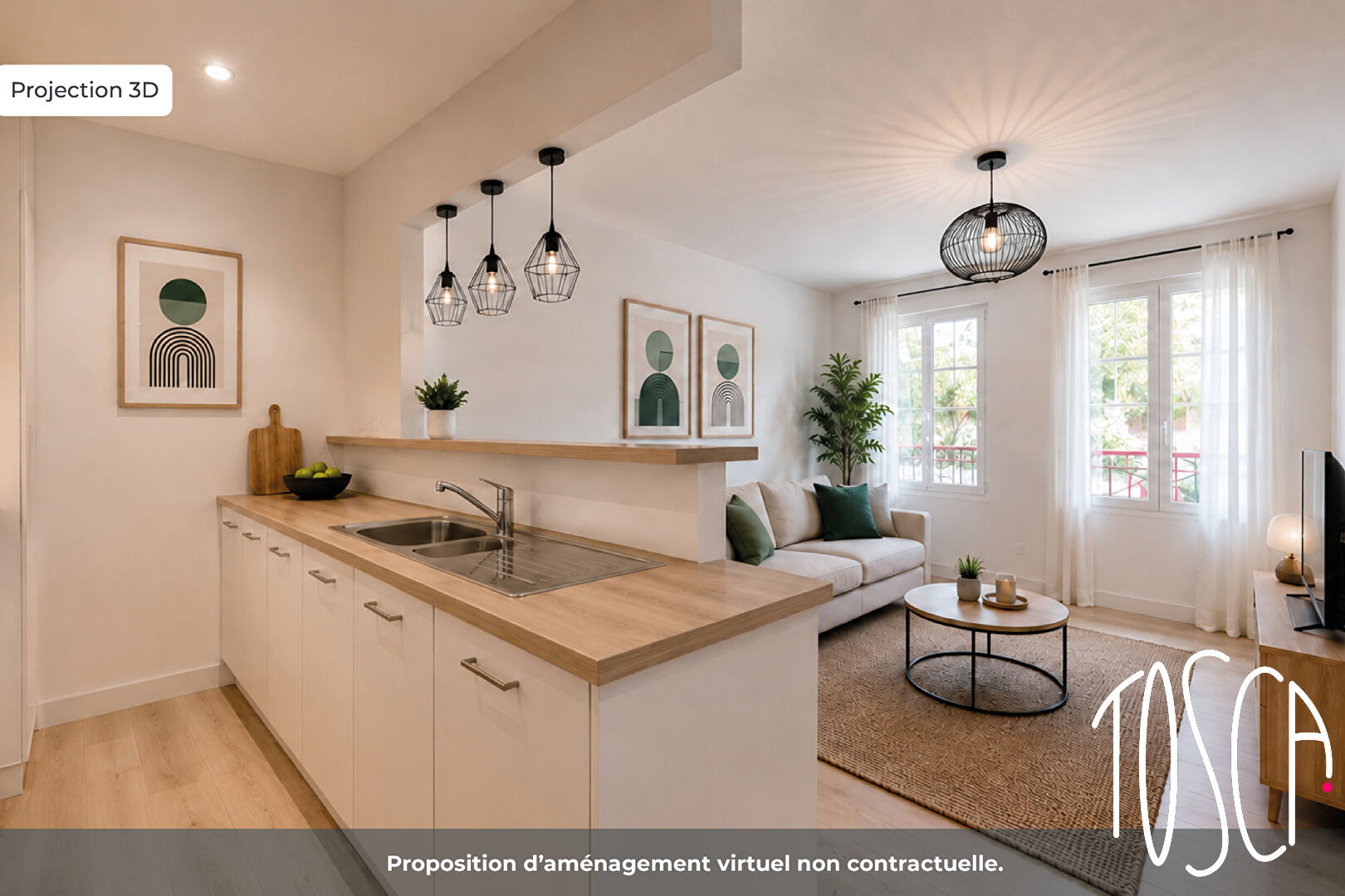 EXCLUSIVITE THIAIS - APOLLONIA - 3 PIECES REFAIT A NEUF - BALCON - PARKING EN SOUS-SOL