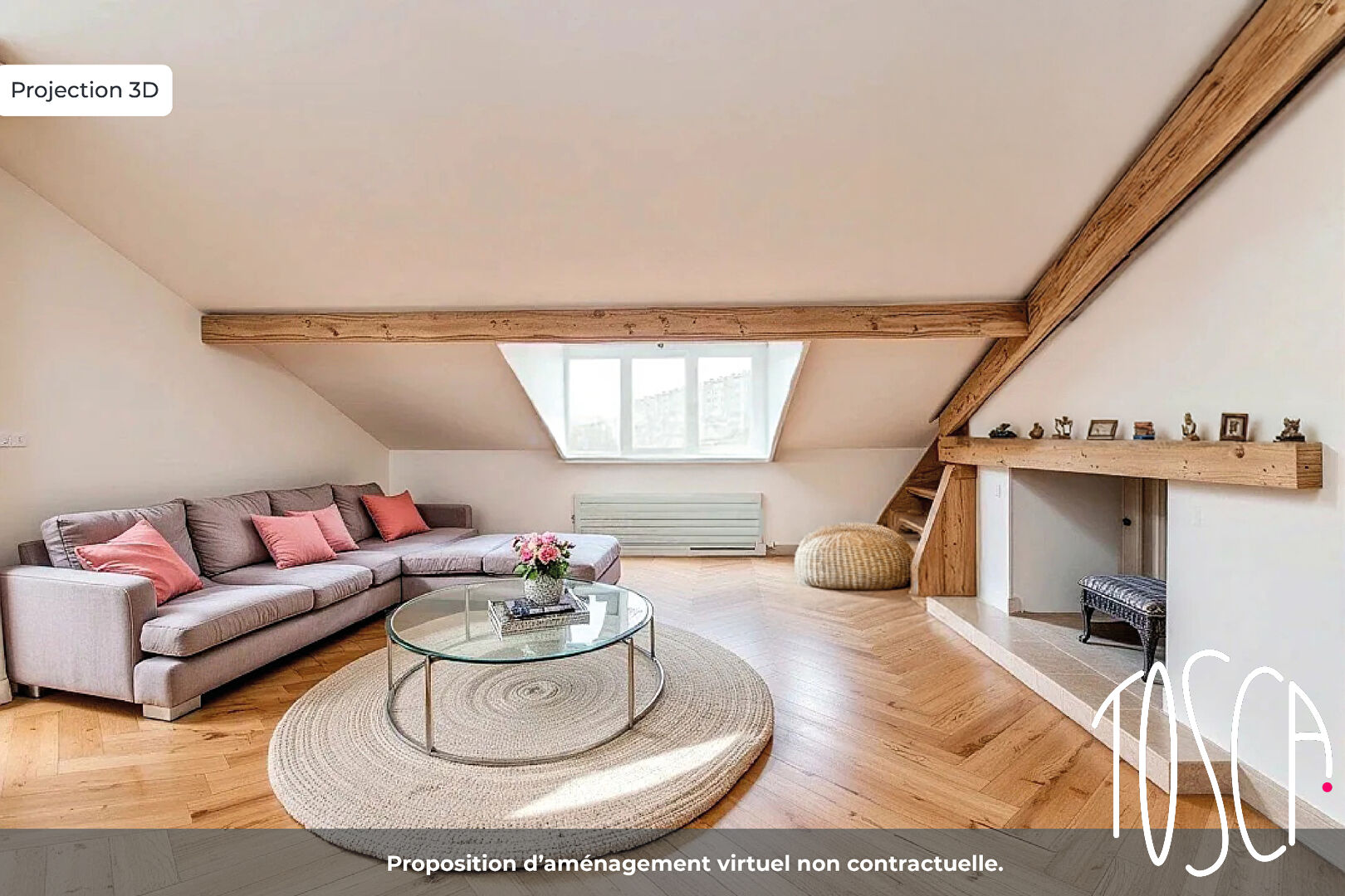 APPARTEMENT 3 PIECES - DERNIER ETAGE - CAVE