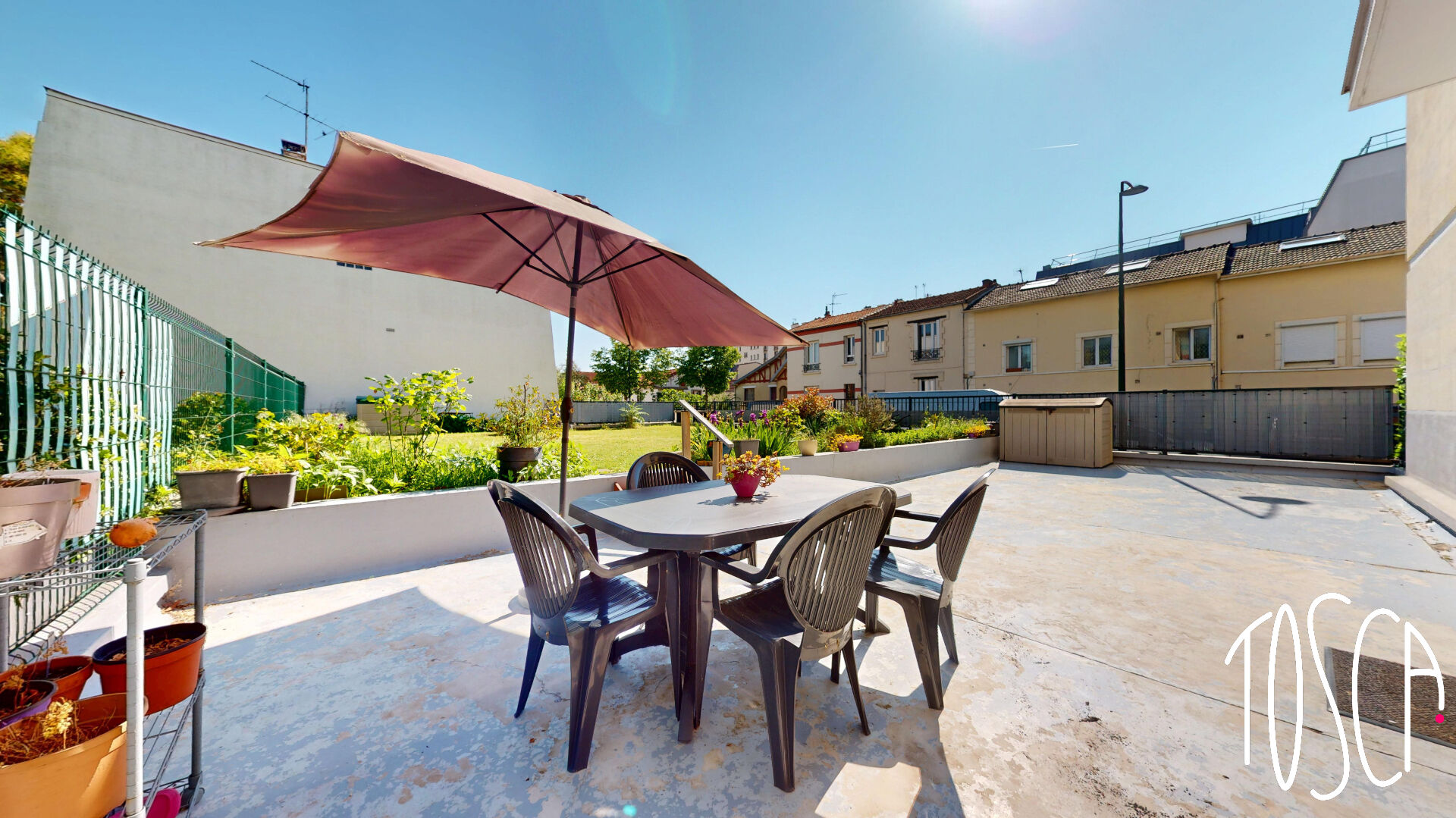 Appartement 4 pièces avec jardin de 200 m² + cave + parking
